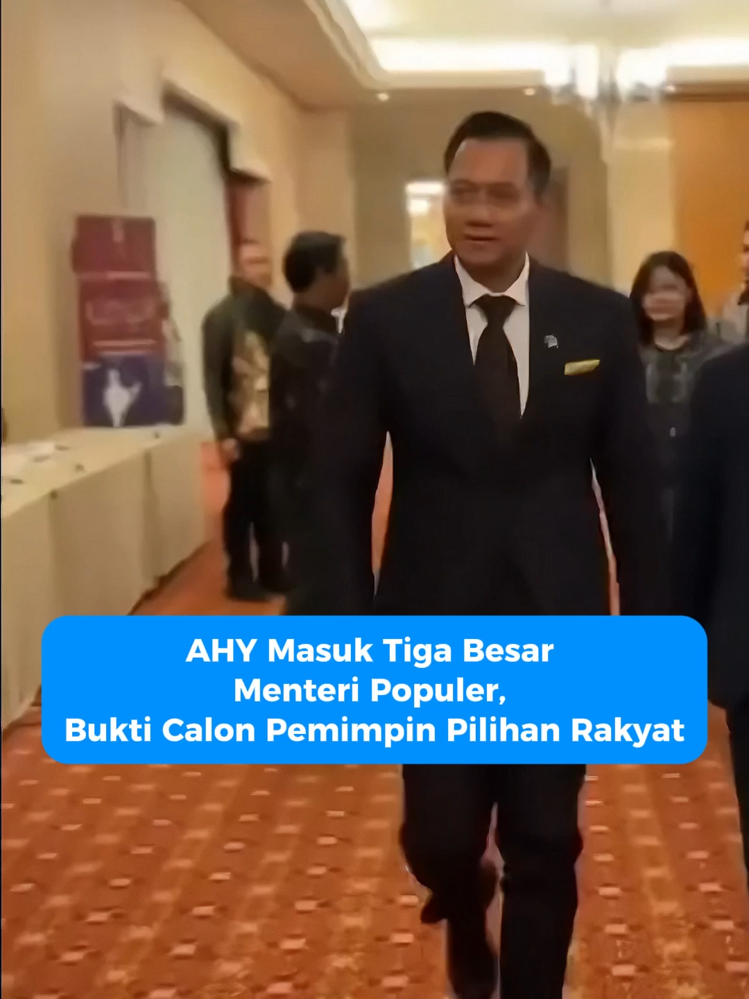 AHY Masuk Tiga Besar Menteri Populer, Bukti Calon Pemimpin Pilihan Rakyat! #partaidemokrat #beritahariini #beritaviral