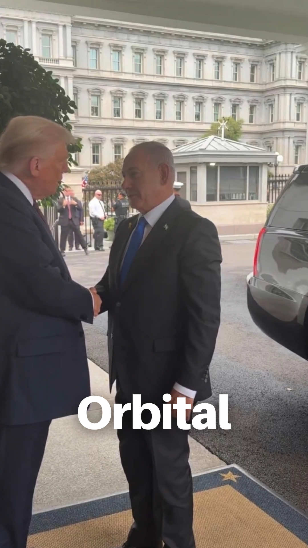 Trump, Netanyahu Hold White House Talks on Gaza Peace Plan Israeli Prime Minister Benjamin Netanyahu met U.S. President Donald Trump at the White House on Monday to discuss the latest American-backed proposals for postwar Gaza. The war, now nearing two years, has left tens of thousands dead and deepened Israel’s global isolation. Trump, a longtime supporter of Israel, has recently voiced impatience with the conflict and insisted he “will not allow” Israel to annex parts of the occupied West Bank. His administration is pressing Netanyahu to accept a framework that could end the fighting and free hostages. Netanyahu has previously rejected compromise, choosing instead to continue Israel’s campaign against Hamas. The militant group said it was not consulted on the current ceasefire plans. International pressure is mounting on both leaders to deliver results. Follow Orbital News. #BreakingNews #Trump #Netanyahu #Gaza #Ceasefire   Link in bio.