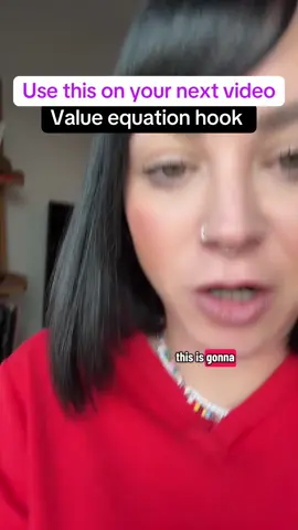 Use the value equation hook for your next video! This is one of my favourite hooks to use 