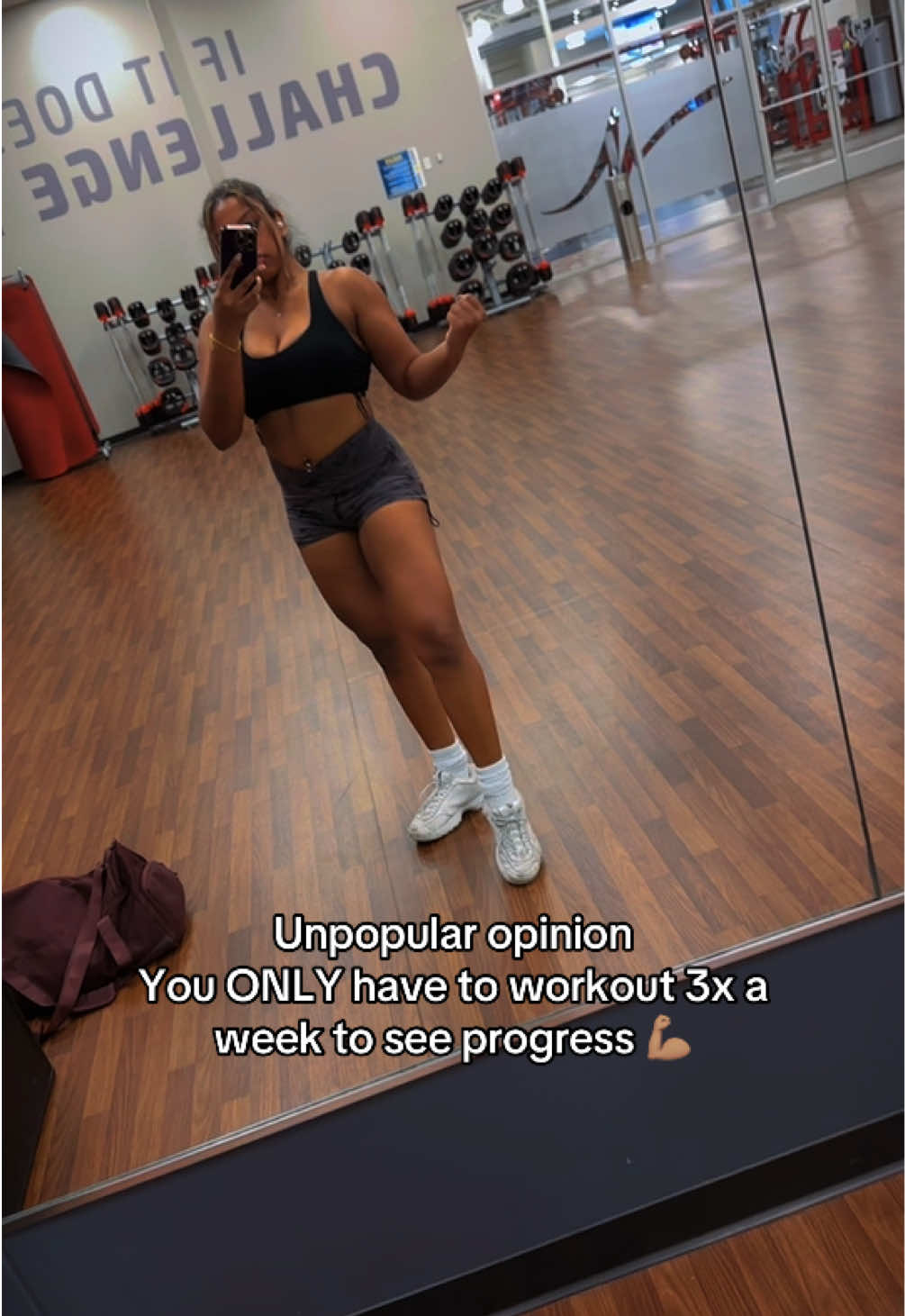 Just a reminder 💪🏽👏🏽 #fitgirlsoftiktok #GymTok #workoutroutine #gymmotivation #bodybuilding 