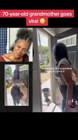 70-year-old grandmother goes viral after showing her glow up 😳👌🏾 #blackdontcrackchallenge #fyp #70 #viral 