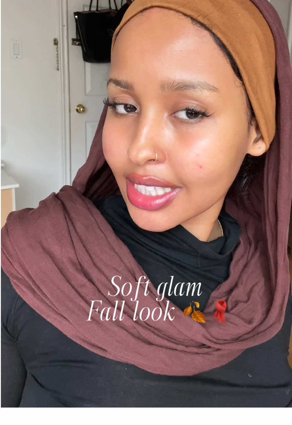 “Serving autumn realness 🍂.        @elfcosmetics @Saie  @rhode skin @Fenty Beauty @makeupforever @Huda Beauty                                                #softglam #fallmakeup #falllooks #autumn #warmtone 