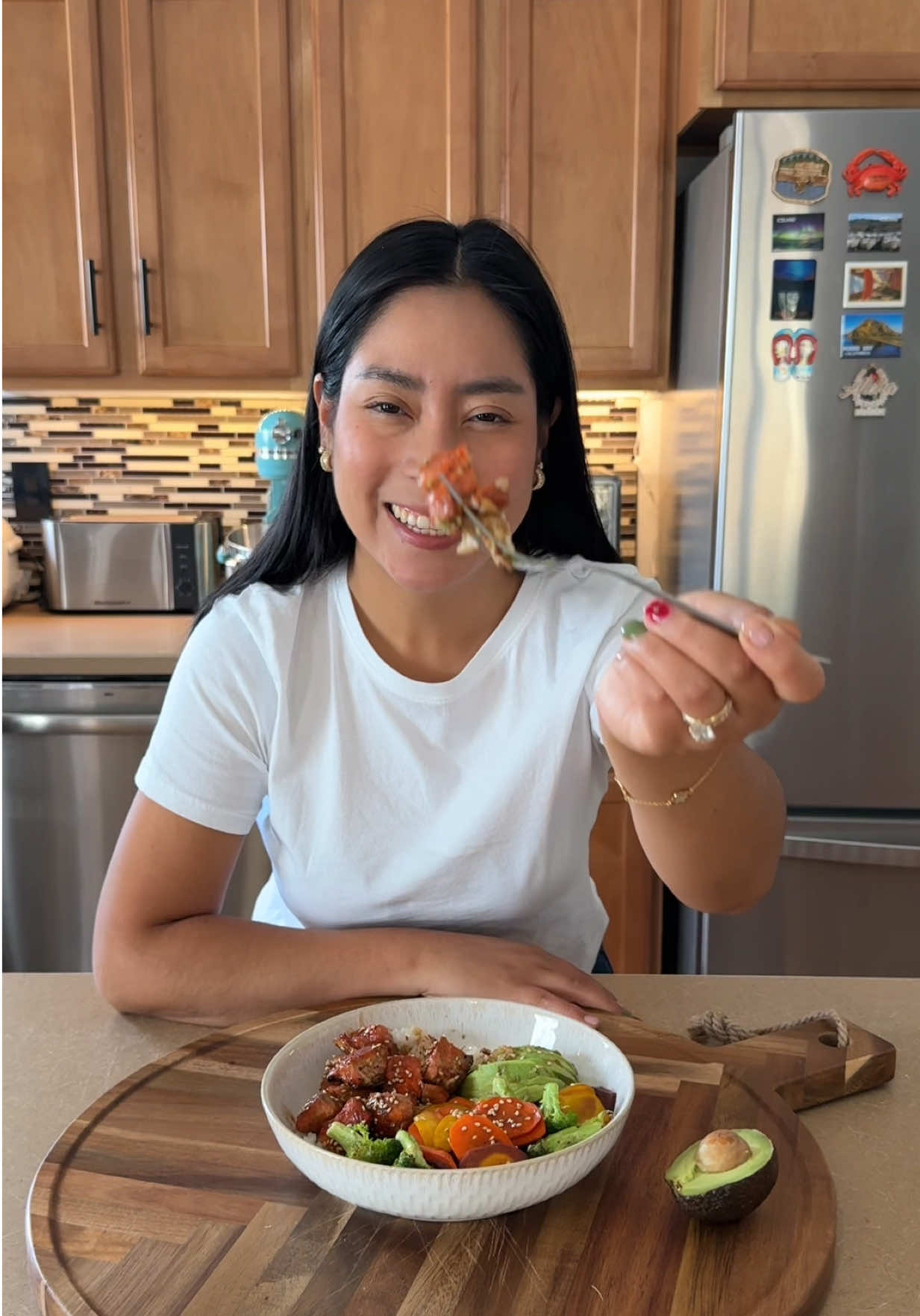 Glazed Salmon Bowl ✨ #comfortfoods #foodcreator #foodcreators #latinacontentcreator 