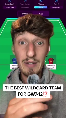 THE BEST WILDCARD TEAM FOR GAMEWEEK 7⁉️ #fantasypremierleague #fpltok #fantasyfootball #fpl #fantasyfootballtips 