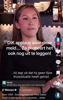 Meid… je overstijgt deze jongen op alle vlakken!! Je bent een topper!! ☺️💪🏻 #firstdates #viralvideo #ambitie #girlpower 