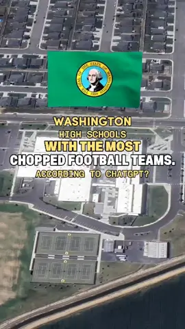 Washington high schools with the most chopped football teams #top10 #washington #ranking #highschool 