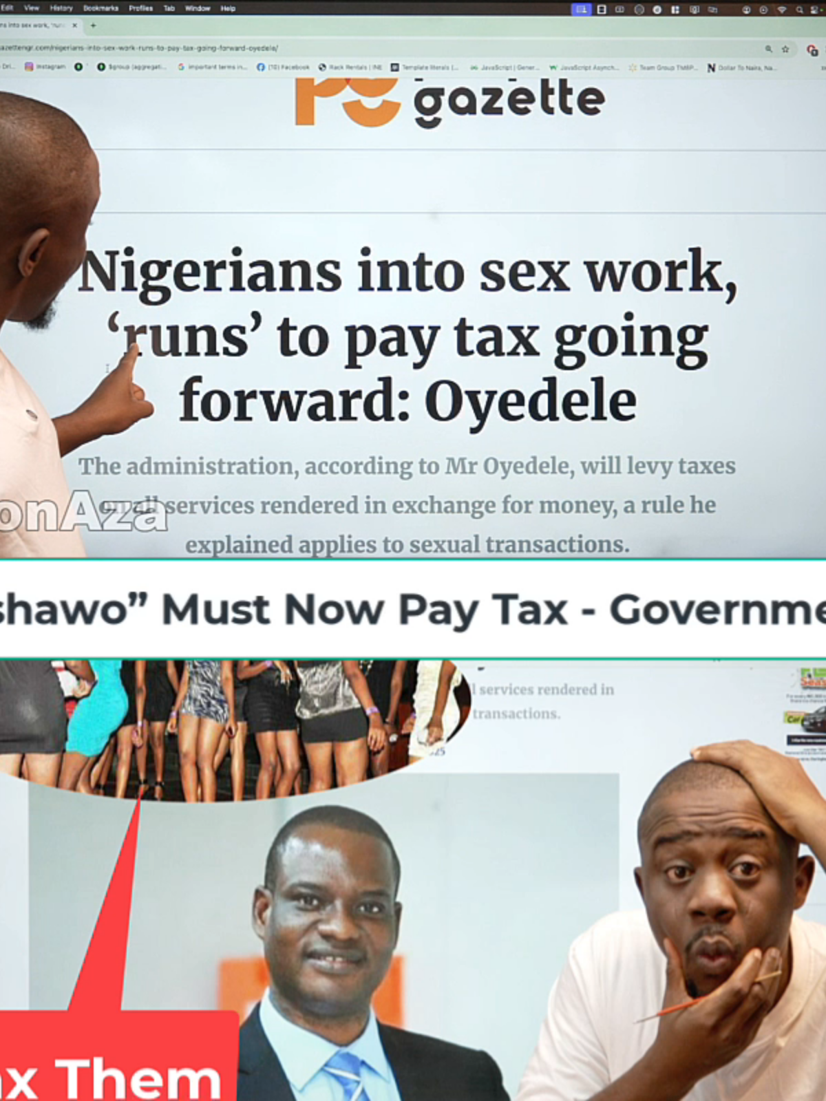 Breaking: “Ashawo” / Runs Girls Must Now Pay Tax - Government