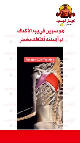 أهم تمرين في يوم الأكتاف كثير من الناس يهملون هذي العضلة  انتبه انك تهمل هذي العضلة  ولازمم تتمرن هذا التمرين في يوم الاكتاف ويكون اول تمرين قبل تمارين الاكتاف  فهي تعتبر عضلة مثبتة للكتف وتحميك بإذن الله من الاصابات #اكسبلور #كمال_اجسام 