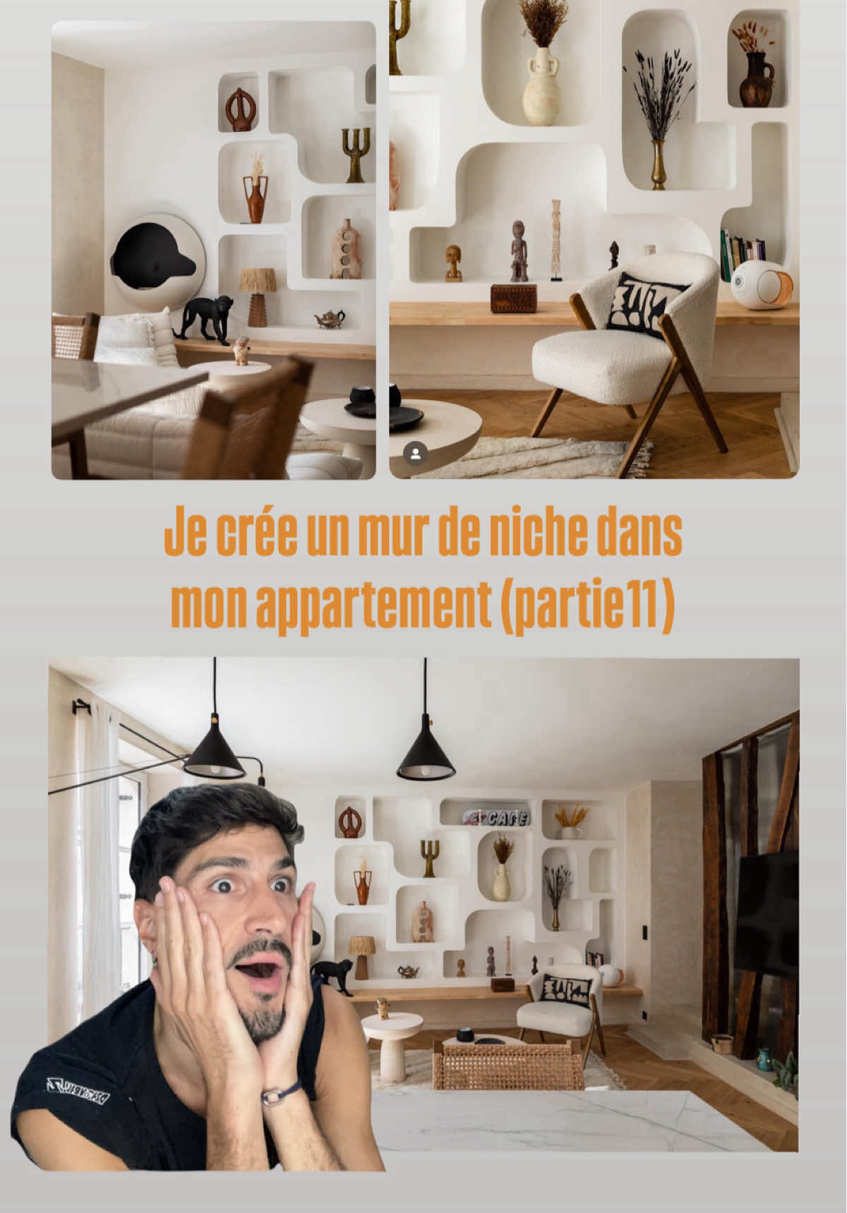 Je crée un mur de niche dans mon appartement (partie 11)