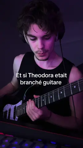 Fashion Designer de Theodora en mode guitare électrique + solo 🔥 #Theodora #CoverFR #GuitareElectrique #Solo #musique 