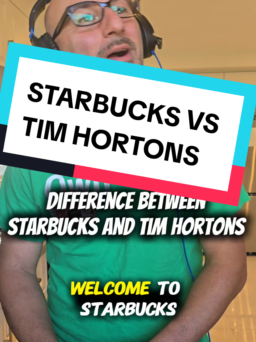 Difference between Stabucks and Tim Hortons 🤣🤣 #timhortons #Starbucks #coffee #latte #customerservice 
