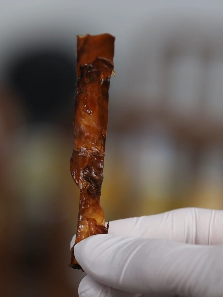 Bacon feito de PAPELÃO  #quimica #educação #satisfatório 
