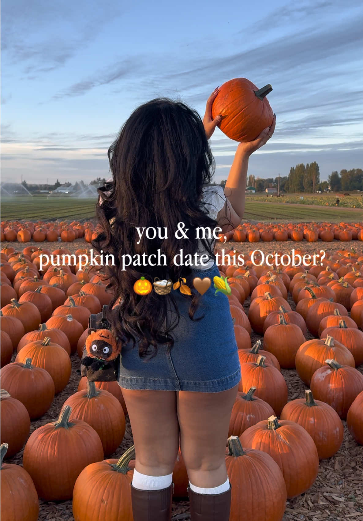 you and me, & having a pumpkin patch date this October? 🎃🧺🧡✨ #pumpkinpatch #pumpkinpatchoutfit #falloutfitinspo #fall #falldate Grwm for pumpkin patch, fall date night inspo, corn maze, gilmore girls, fall ootd, fall outfit inspiration, preppy, Seattle influencer/content creator,this is your sign to go the pumpkin patch with your friends