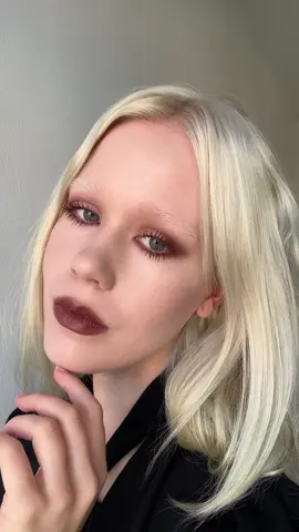 i like color but only in my makeup #burgundymakeup #redeyeshadow 