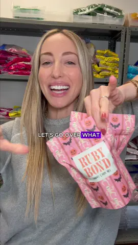 Add to cart before they vanish! Our limited edition Halloween candy treat bag - in pink 💗💖🌸💝🎀🍬 Watch the entire video to see exactly what gummy candy we curated for this mix 🍒🍊🍇🍋🍓 #rubybond #candy #halloweencandy 