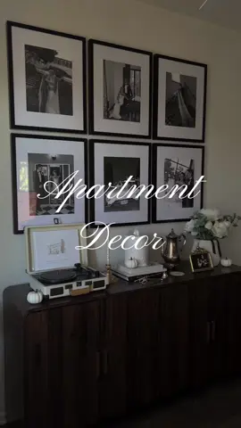 can’t believe how great it came out 🤍 s/o to @Frameology for the most beautiful wedding photos! I linked the frames, sideboard, & decor over on my shopmy, link in bio 💫 #latinacreator #apartmentdecor #weddingphotos #classichomedecor #vintagevibes 