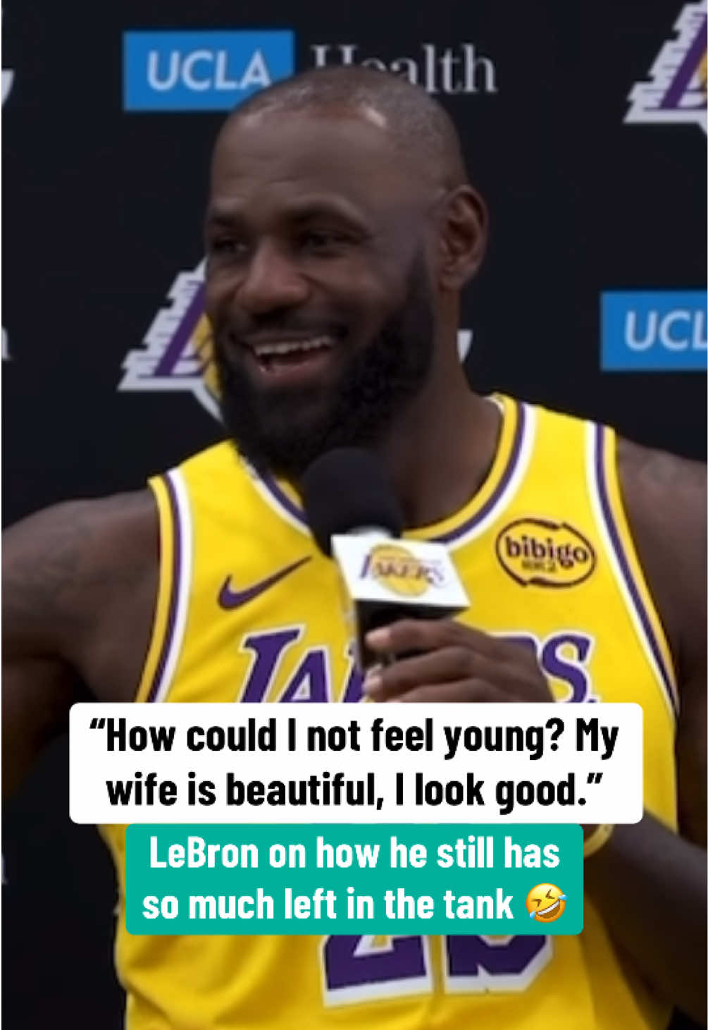 “I sleep well, I guess” 😭 (via @Lakers) #NBA #basketball #lakers #lebron #lebronjames