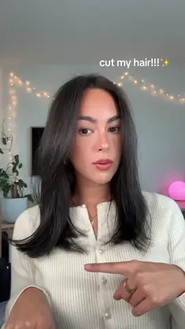 yeah sooo i cut my hair!! 🤭 #midlengthhair #shorthair 