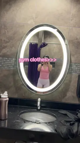 10$ top from shien:) and 12$ shorts from TikTok shop, linked on this video! #fyp #fypシ #gymclothes #gym #foryoupage 