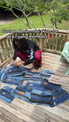 Tag all 67 members  #fyp #xycba #67 #denimskirt #skirt 
