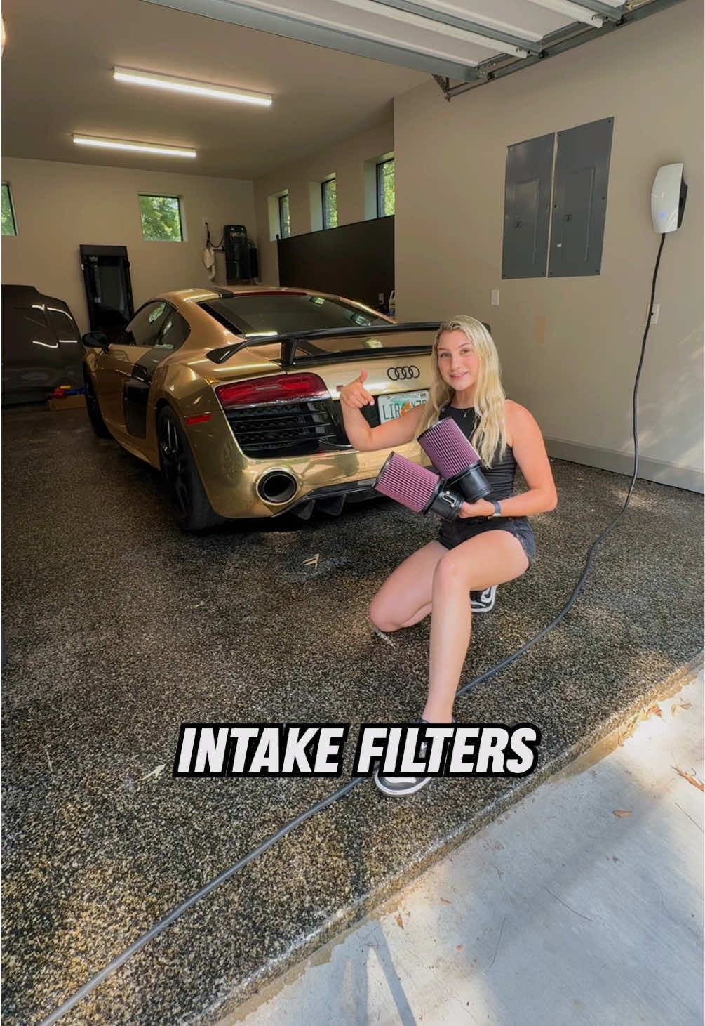 First time working on a Supercar 💨 Installing a set of @K&N Filters onto @MooseCraft Audi R8!  #cars #cartok #tiktokcarglowupcampaign #r8 #supercar 