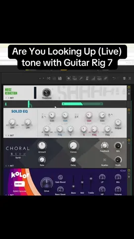 Mkgee “Are You Looking up” Live tone with Guitar Rig 7. This is pretty faithful to what he does with his rig live #mkgee #guitartok #fyp #twostar 