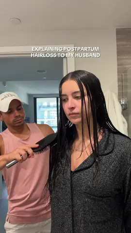 Sorrows… prayers.. Let’s see if I can come up with low tension hairstyles 😭 ##postpartumhairloss##hairloss##husbandandwife##husbandsoftiktok##marriedlife##hairtok