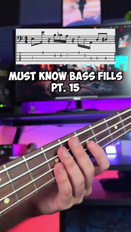 Are you tired of just playing 1 note?? 😩 Tabs on Patreon 🎉 Continuing our series of very useful fills…we are playing over a E7 or Em/Wm7 chord for this fill.  I often talk about scales and what I’m thinking when doing these fills, but today, the fill itself is a more free, motif based fill. I like to think of it as a quick phrase on the blues scale followed by a sequence of Perfect 4ths with an enclosure at the end. If you don’t understand what I said that’s ok…just learn the fill and try to apply it to a loop or play along with the E7 or Em7 chord. I can’t stress enough how important it is to practice vocabulary that you like over play alongs. They are the best tool for the job.  You can head to my Patreon for some free play alongs, but anywhere on YouTube you can find some, so no excuses 💪 Tabs with Chords/Scale on my Bio! 🎶  Info Below 👇 🔴 Sign up on Patreon (only $5/month, cancel anytime) - 🎥 Access to all videos - 🎸 Unique Play Alongs designed to help you practice better  - 🗞️ Collection of tabs and scores as PDF/Guitar Pro Files  - 🔄 Easy Unsubscribe - Cancel anytime  What else are you looking to learn on the bass??