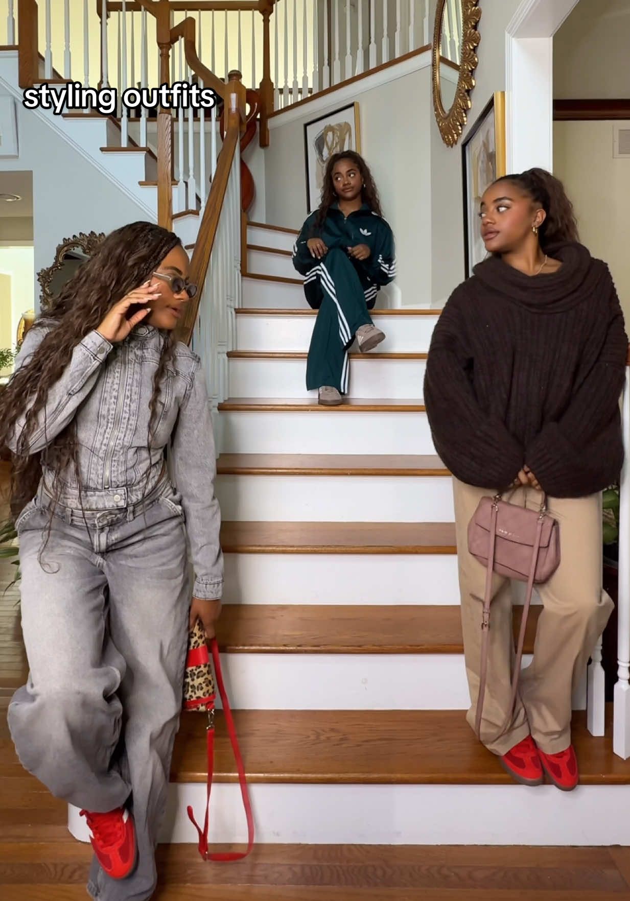 Copped these @adidas shoes from @JD Sports & now I need them in every color — which outfit is your fav? 🤭 #OOTD #outfitinspo #adidasoriginals #jdsports #fashioninspo 