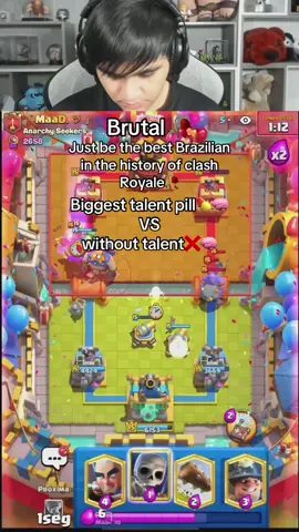 Brutal talent @PedroTm CR #clashroyale #pedrotm #talentpill #blackpil #brutal 