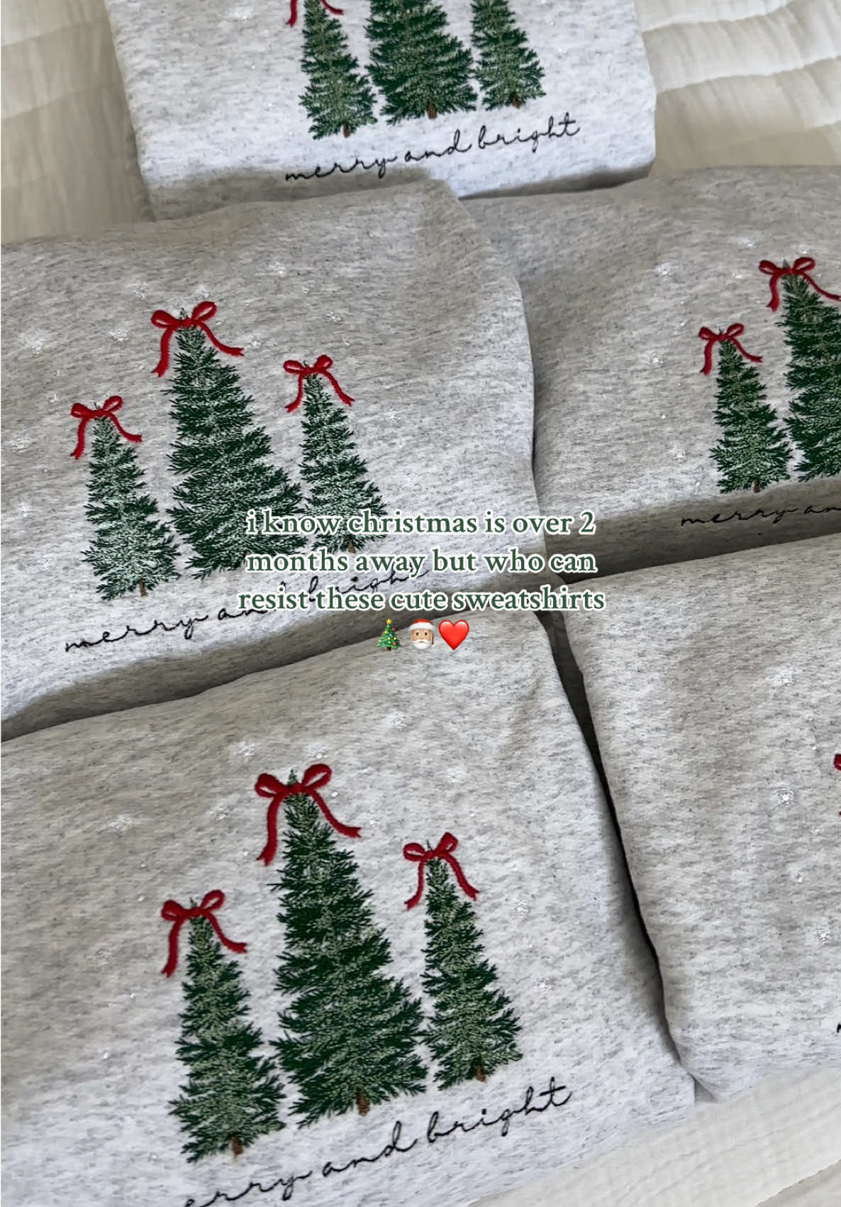 this is your sign to grab my best selling christmas sweatshirt now before the holidays come around ☃️🎄 #christmas #christmassweater #embroidery #christmasgiftideas #holidaycountdown 