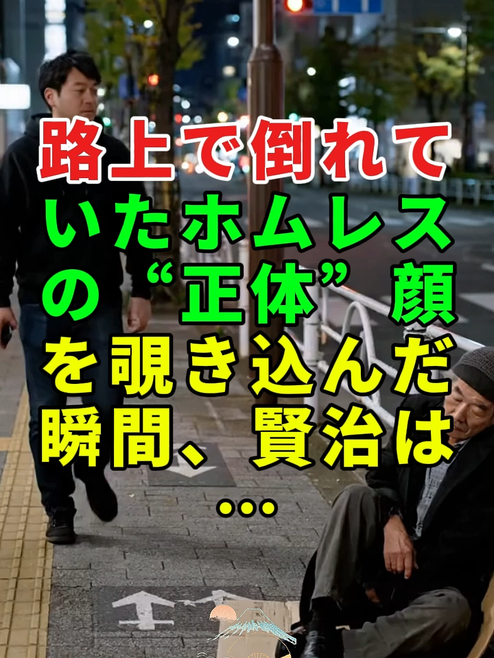 路上で倒れていたホームレスの“正体”——顔を覗き込んだ瞬間、賢治は…#ドラマ#実話 #実話ストーリー#人生#shorts