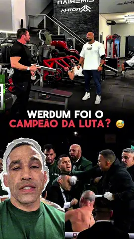WERDUM foi o melhor da luta 😅 ​⁠ #luta #boxe #werdum #popo #renatocariani @Renato Cariani 