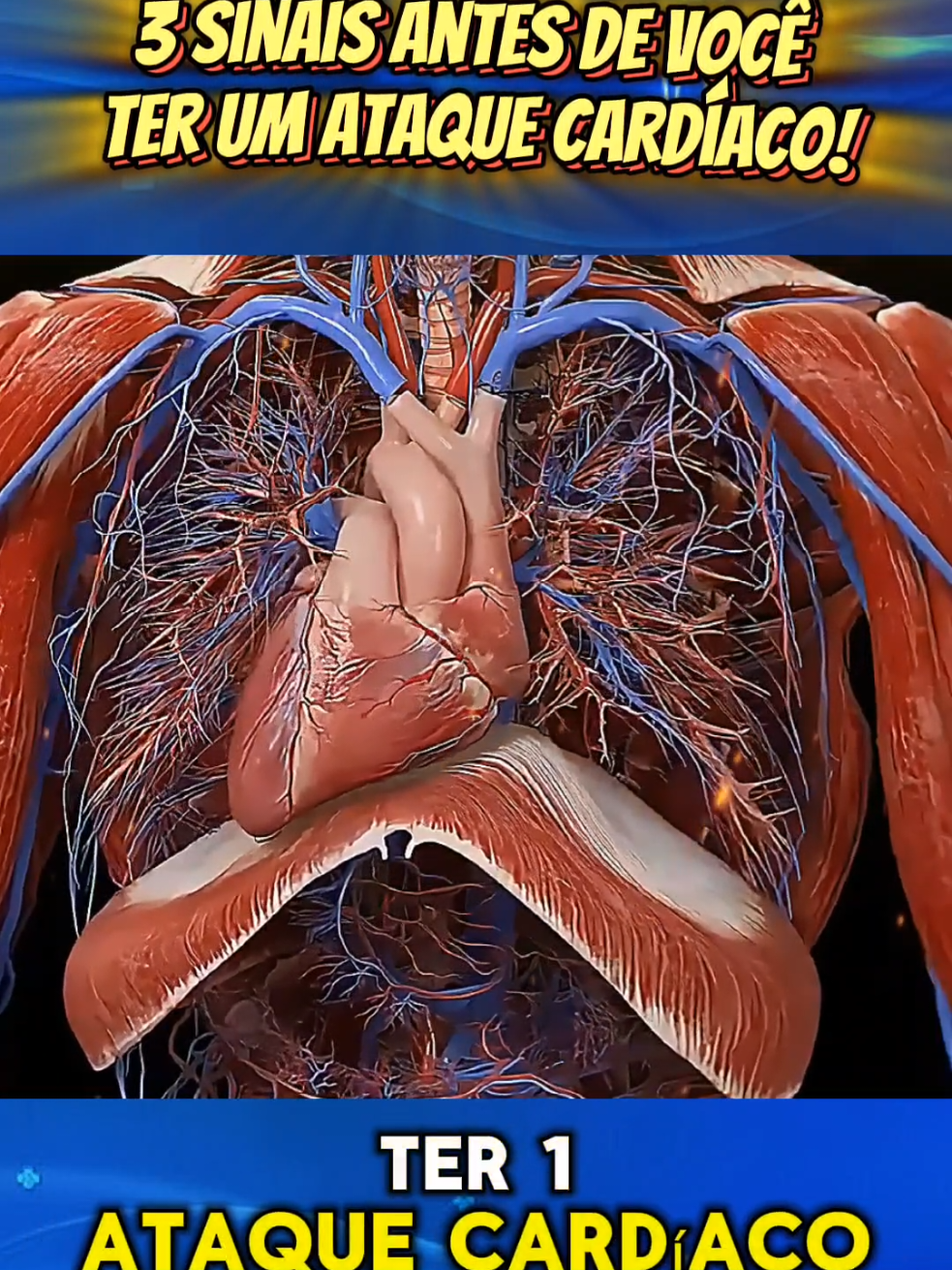 Sinais que o corpo dá antes de um ataque cardíaco! #alimentos #mulher #vida #saude #viraltiktok 