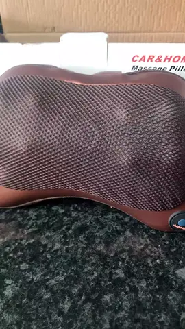 neckand back massager pillow shiatsu neck back lumbar cushion pillow with heat-deep tissue massager #tiktokvideo 