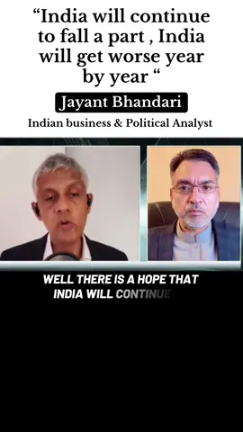 “India will continue to fall a part said Indian analyst #viral #forpage #fyp #foryoupage #fypシ゚ 