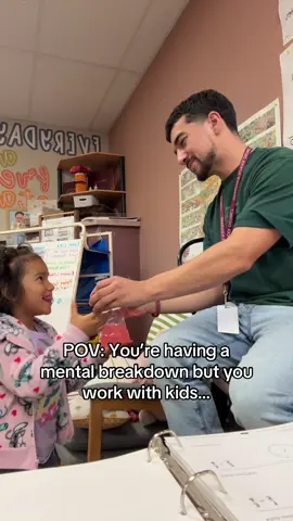 No time for a mental breakdown, all attention on the kids 😭😂 #fyp #teacher #teachersoftiktok #school #student 