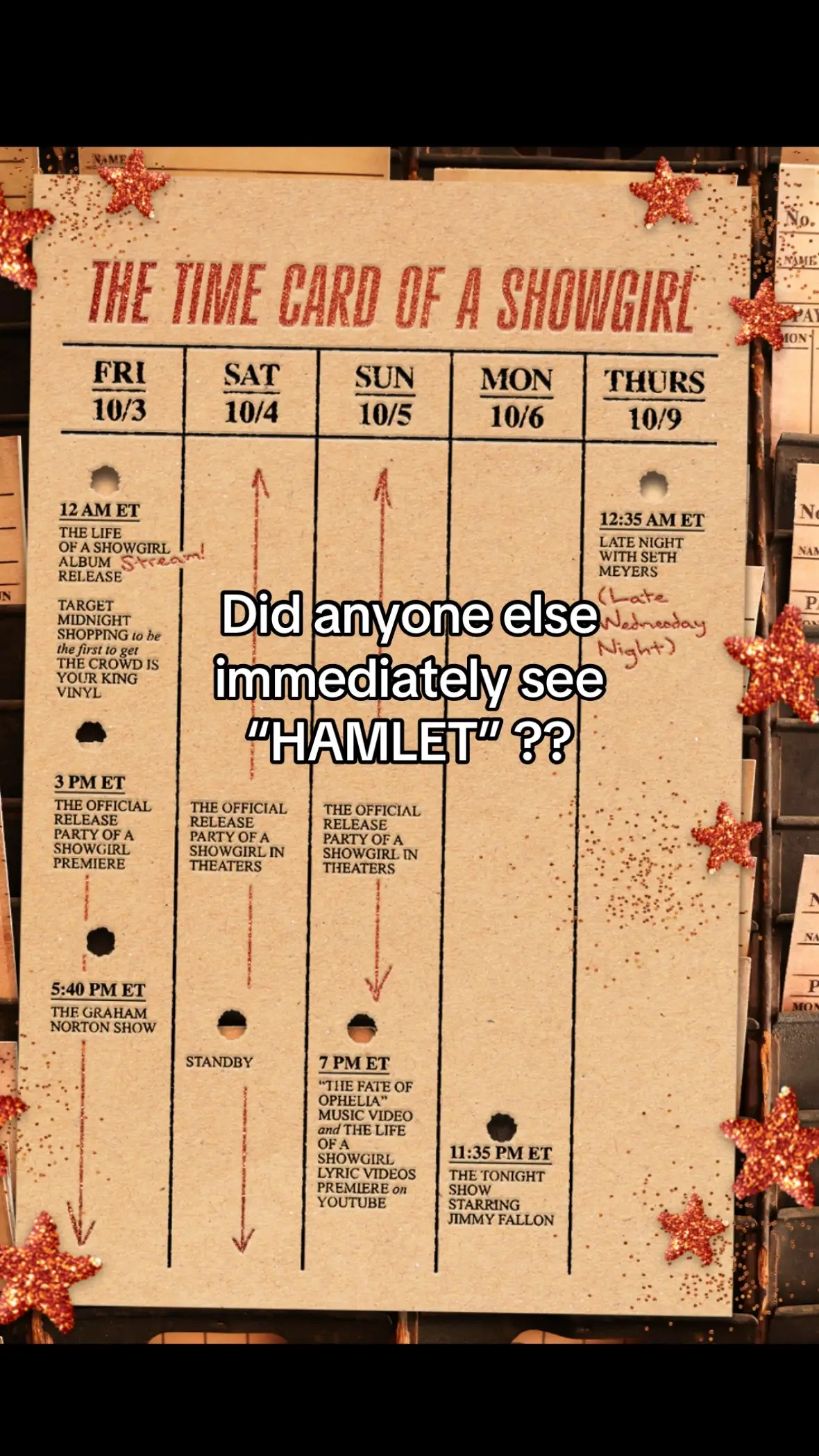 Am I seeing things?? #ts12 #thelifeofashowgirl #taylorswift #eastereggs 