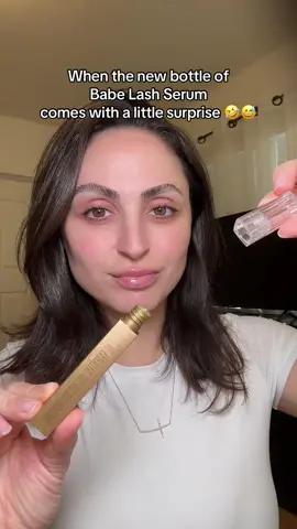 @Babe Original where's the applicator? Hahaha 🤨🤣 #babelash #lashserum 