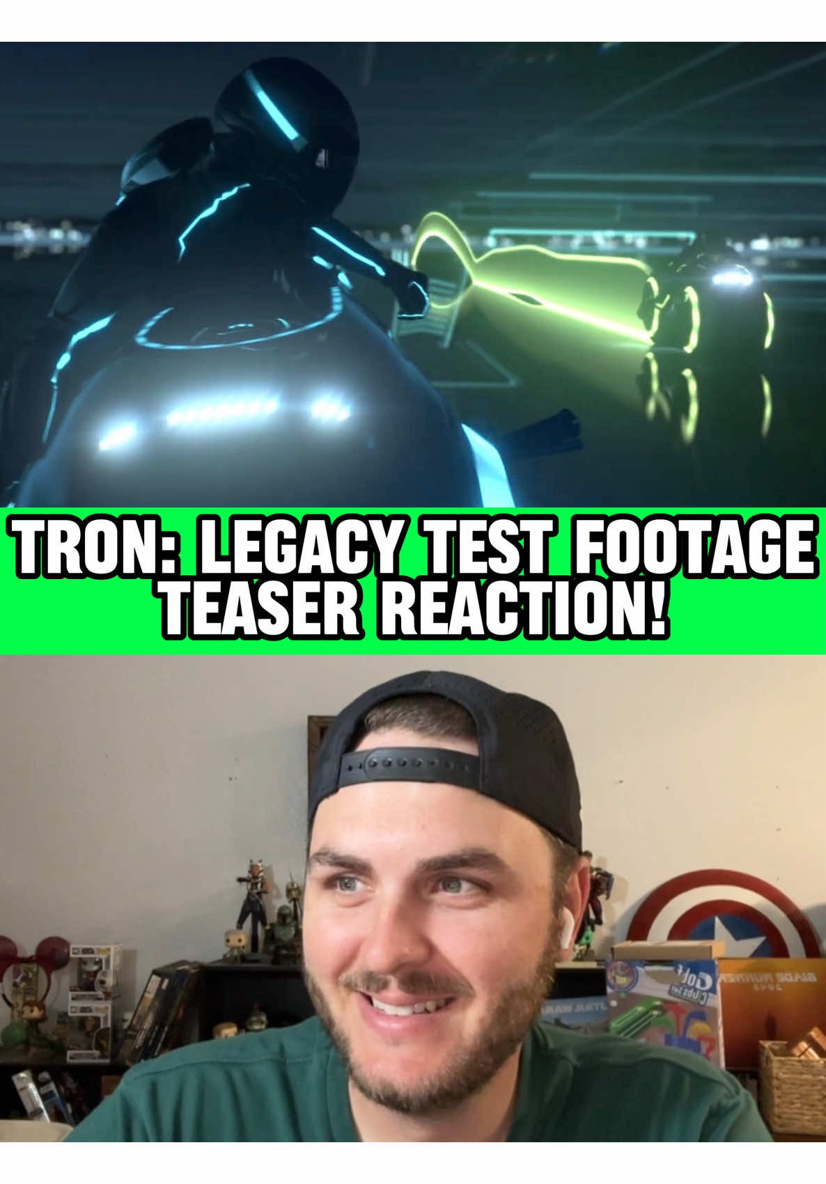 This has to be one of the best teaser trailers EVER released. How many of you have never seen this?! #TikTokRetroContest #tron #tronlegacy #movietrailer #reaction 