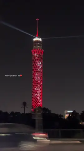 As always,Cairo is red❤️                              #cairo #red #alahly #viral #trending 