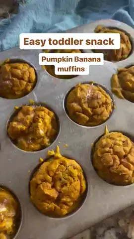 👩‍🍳 Easy + Healthy Toddler Snack 🍌🎃 These banana pumpkin mini muffins are soft, naturally sweet, and made with just 6 ingredients—no added sugar! Perfect for little hands (and moms too 😉). 🧡✨ Ingredients: 3 ripe bananas 🍌🍌🍌 2 eggs 🥚🥚 1 cup pumpkin purée 🎃 1 cup all-purpose flour 🌾 2 tsp baking powder ✨ 1 tsp vanilla extract 🌿 Directions: 1️⃣ Preheat oven to 350°F + grease mini muffin tin. 2️⃣ Mash bananas, then mix with pumpkin, eggs + vanilla. 3️⃣ Stir in flour + baking powder until combined. 4️⃣ Spoon into muffin tin + bake 15 mins (until toothpick comes out clean). 5️⃣ Cool on a rack + enjoy! 💛 👉 Store in fridge up to 5 days or freeze for later. These are a toddler FAVORITE and so easy to whip up for snack time or lunchboxes! 🍪🍂 ✨ Save this recipe for later 👆 💕 Tag another mama who’d love this! ——— Toddler Toddler snack Homemade snacks  Pumpkin banana muffins Easy toddler meals Baby food  Homemade baby food 