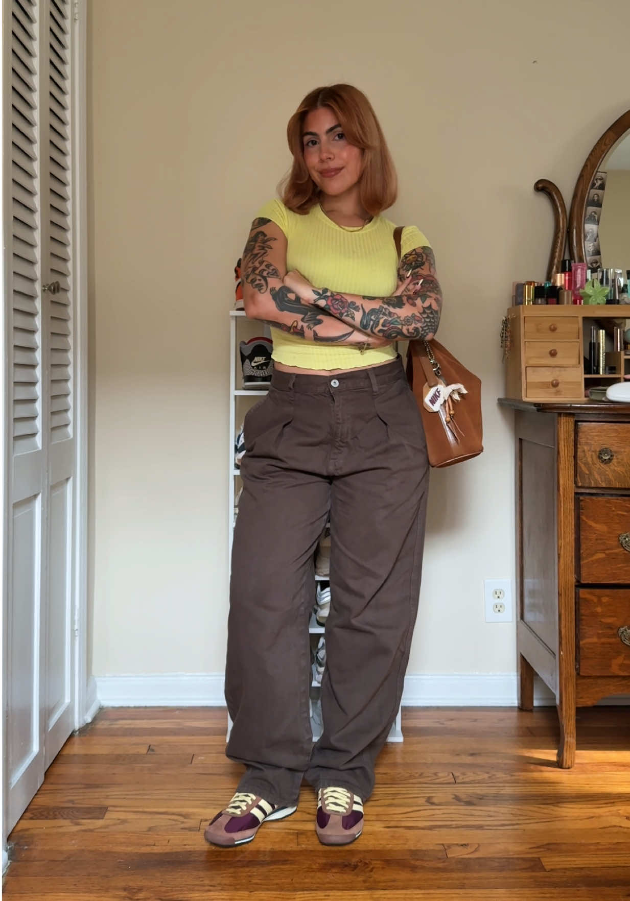 Loving this color combo lately. #fyp #OOTD #fitcheck #adidassl72 #grwm 