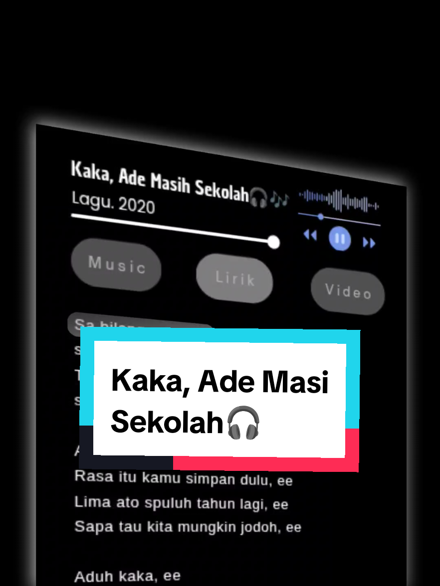 Kaka, Ade Masih Sekolah🎧🎶 -Lagu. 2020 . . #lagutimur #liriklagu #laguviral #story  #trending 