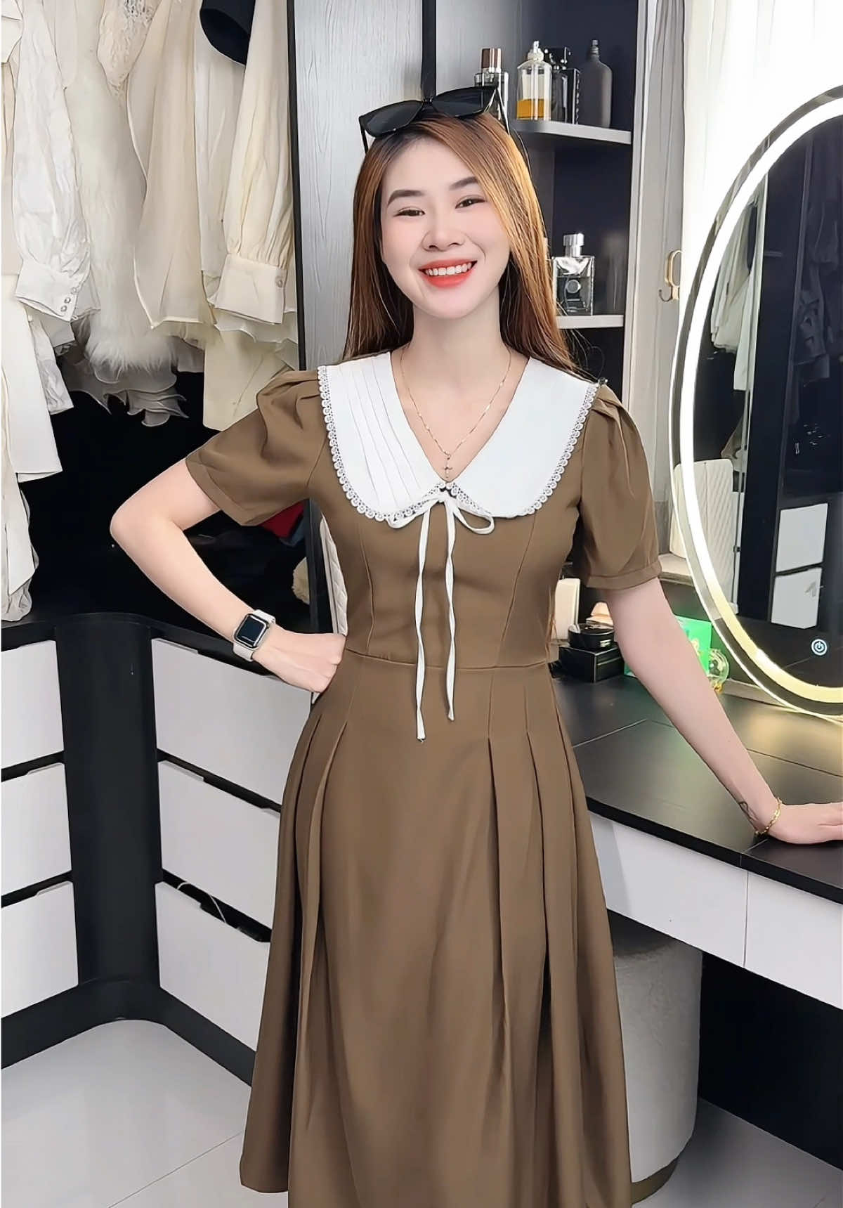Shop nghe lén đúng hong  #linoutfit #vay #vayxinh #vayditiec #vaytieuthu      