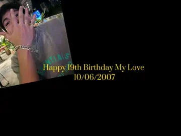 Advance Happy Birthday My love, Turning 19 but still my baby 😘😘☺️🥰 #jarrengarcia #jarren 