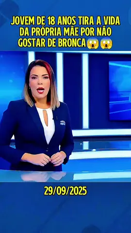 Jovem de 18 anos tira a vida da própria mãe #ultimasnoticias #jornalismo #criaIA #noticiastiktok #noticias 