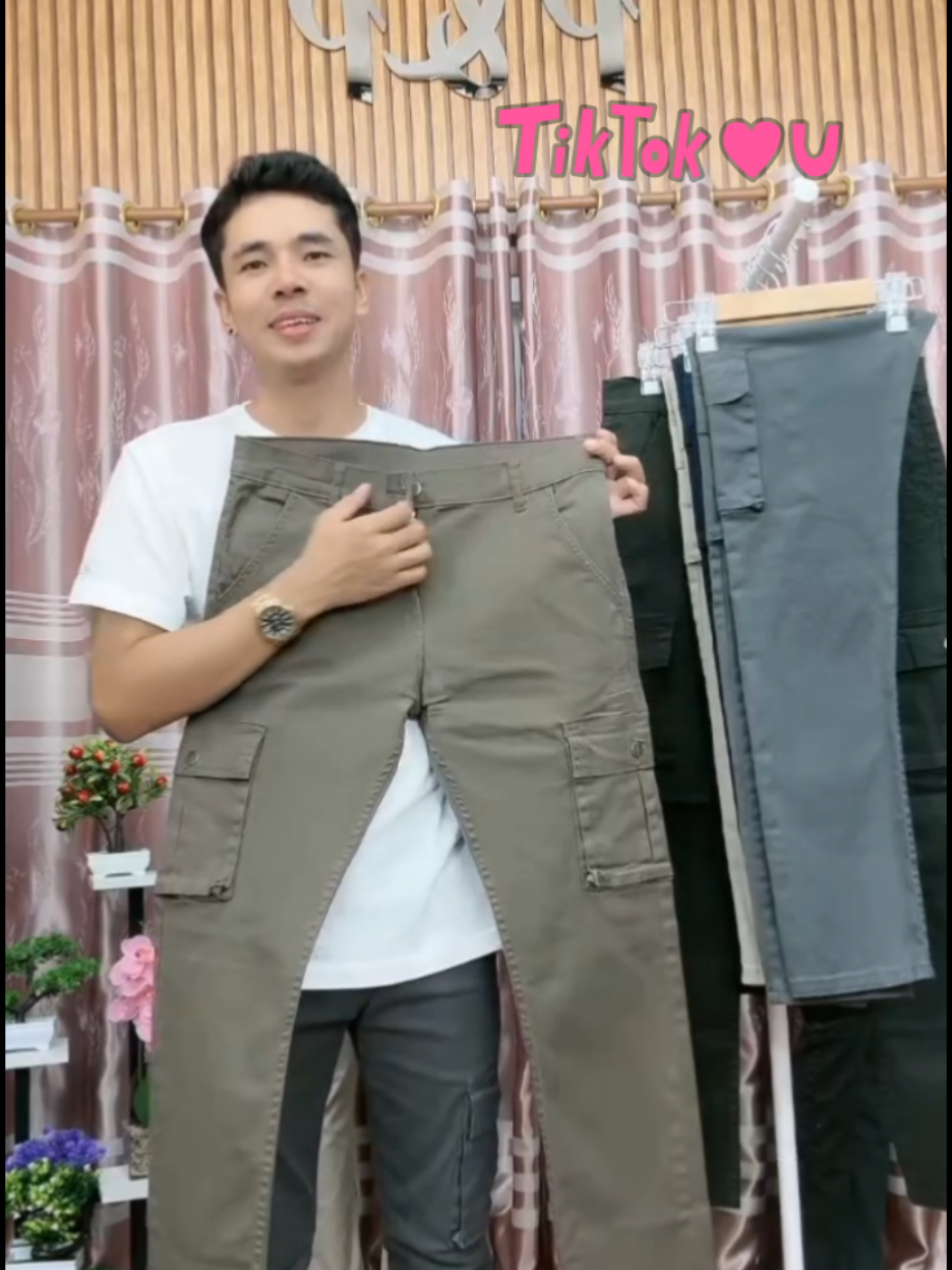 #กางเกงขายาวผ้ายืด#กางเกงคาร์โก้ #คาร์โก้6กระเป๋า #ผ้าคอตตอน #ร้านดังในติ๊กต๊อก 