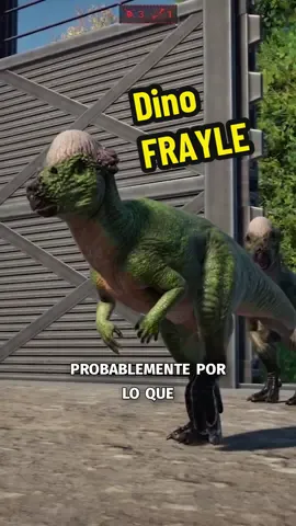 El famoso dinosaurio, con cabeza de fraile #dinosaurios #jurassicworld #jurassicworldevolution2 #español #youtube 