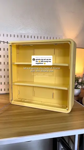 Replying to @rinaluv26 hindi na nga nakakalat yung mga popmart ko dahil sa display box na ‘to. 🥰 #storagebox #organizer #toyorganizer #displaybox  